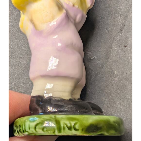 Vtg Raggedy Andy Ceramic Figurine 1974 THE BOBBS MERRILL CO Glazed Red Hair - Picture 9 of 9